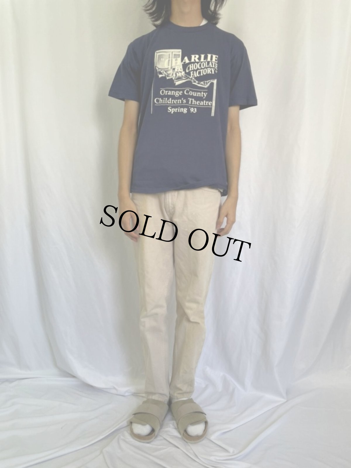 画像2: 90's CHARLIE & CHOCOLATE THE FACTORY USA製 ミュージカルTシャツ L (2)