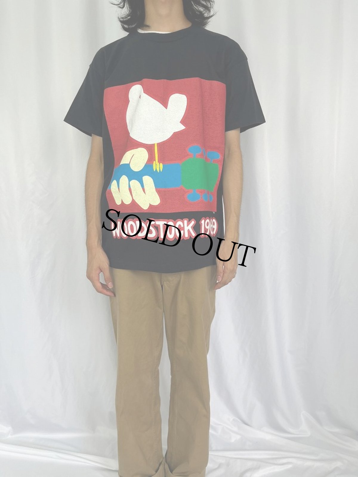 画像2: 90's WOODSTOCK 1969 USA製 ロックフェスティバルTシャツ XL (2)