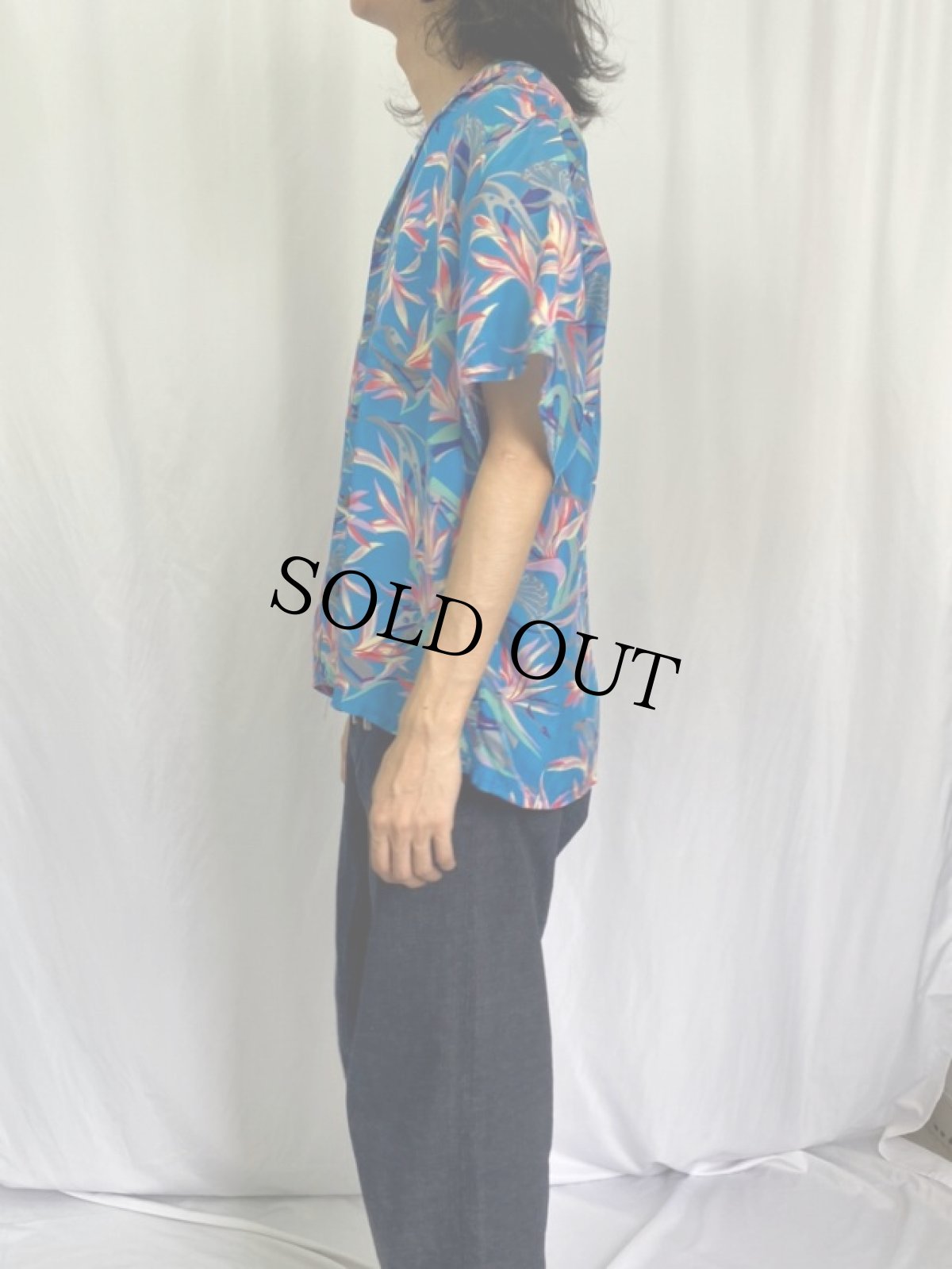 画像3: 80's Patagonia Pataloha 総柄 レーヨンアロハシャツ XL (3)