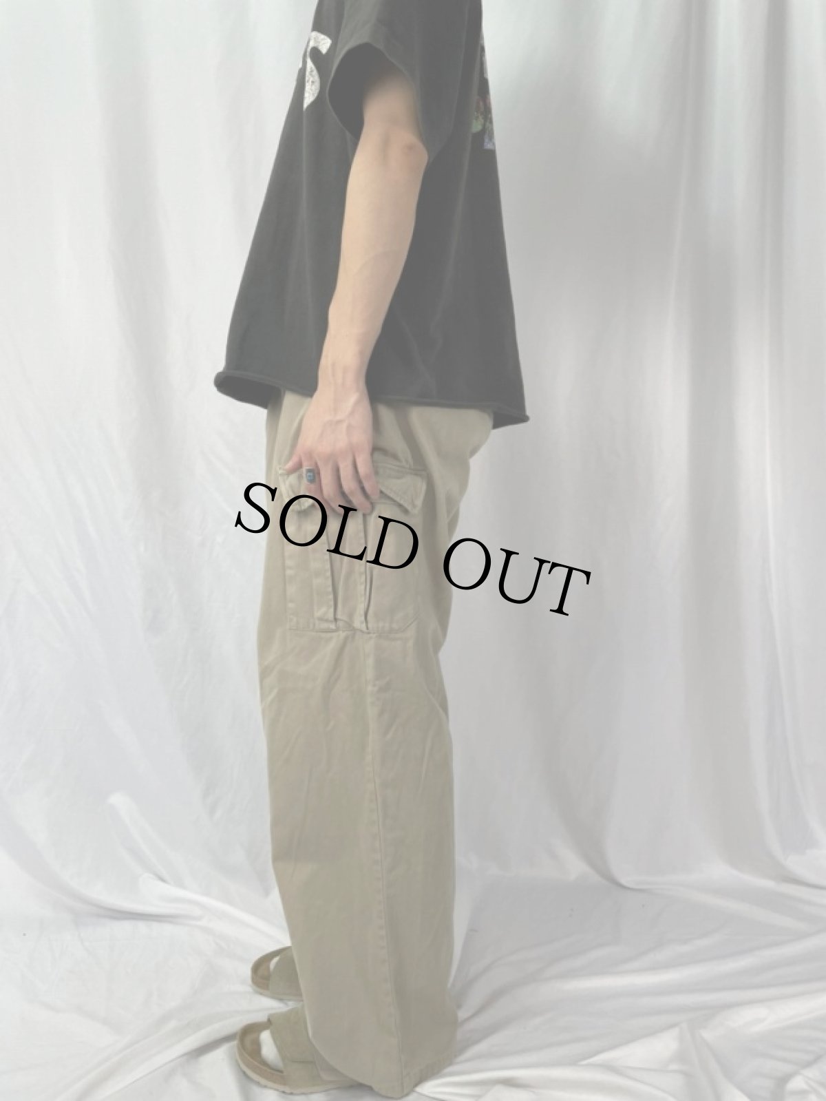 画像3: FREE WORLD TRANSPORT コットンカーゴパンツ W35 (3)