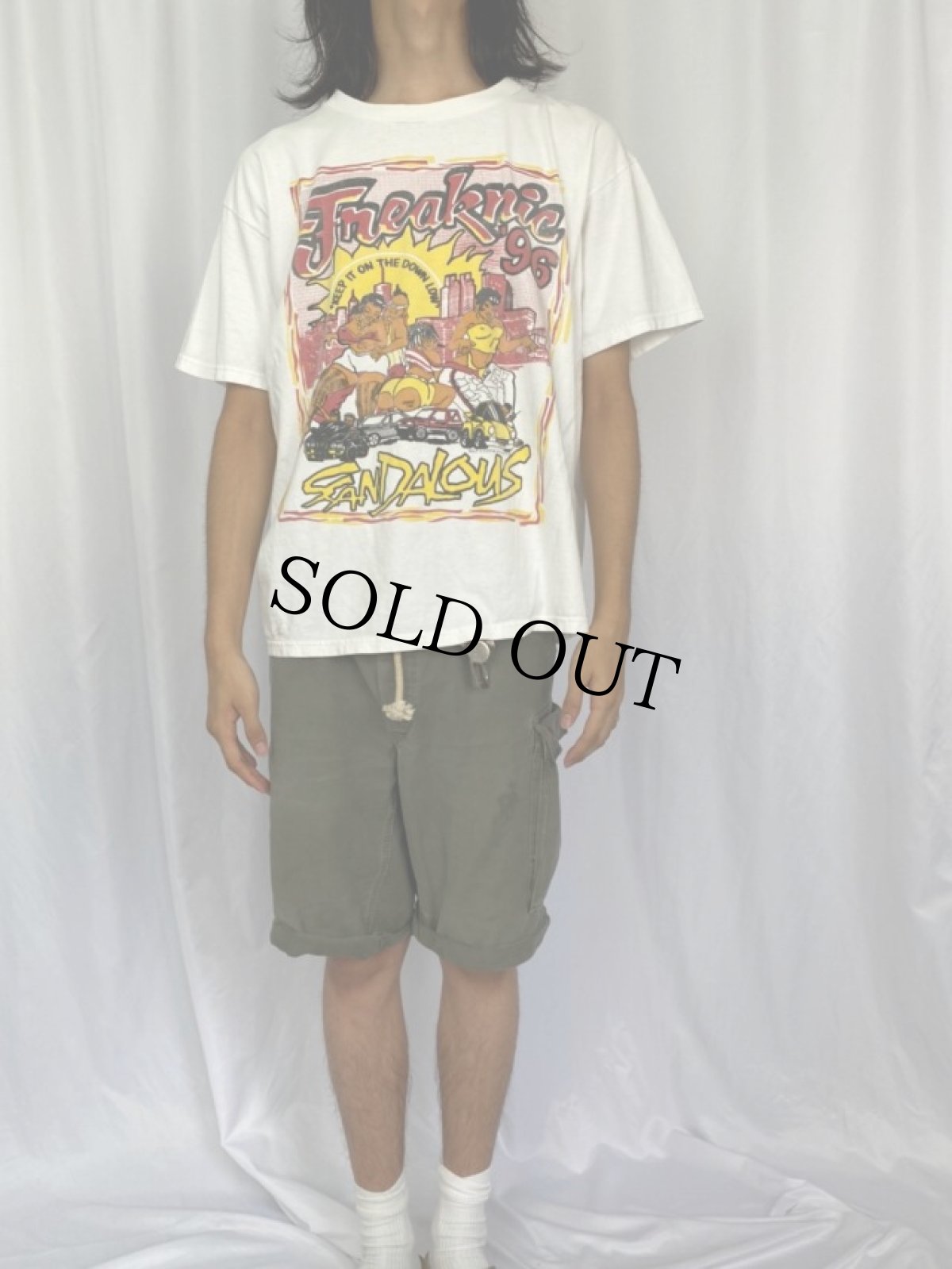 画像2: 90's Fneaknic'96 USA製 ミュージックフェスティバルTシャツ L (2)