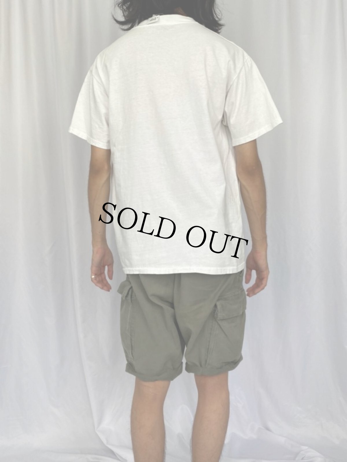 画像4: 90's Mona Lisa USA製 パロディ アートTシャツ L (4)