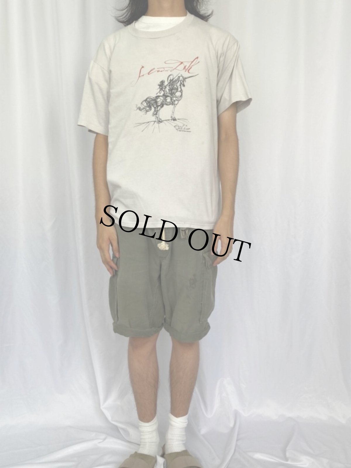 画像2: 80's SALVADOR DALI USA製 アートイラストTシャツ XL (2)