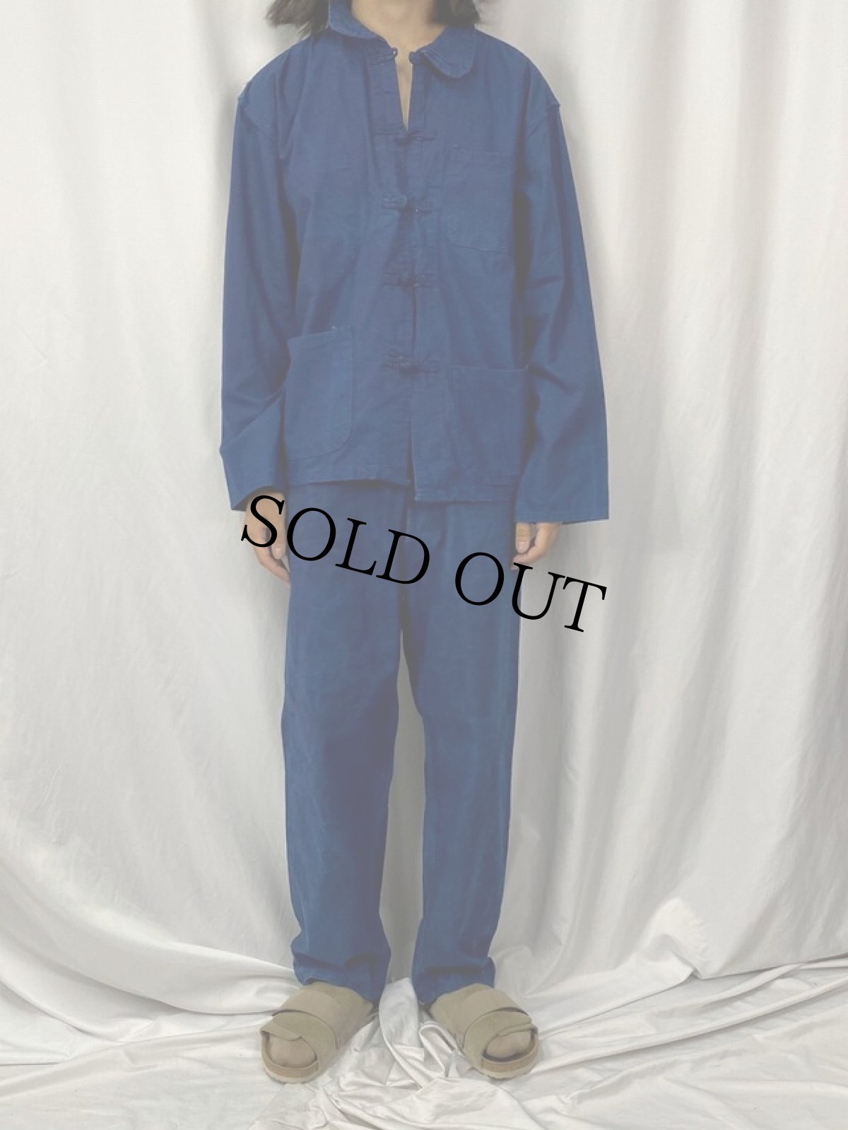 画像2: フレンチチャイナジャケット/パンツ SETUP SIZE54 (2)