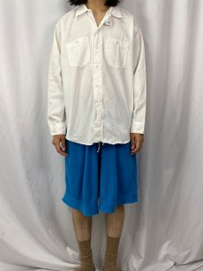 画像2: 60's Lee マチ付き コットンピケワークシャツ XL (2)