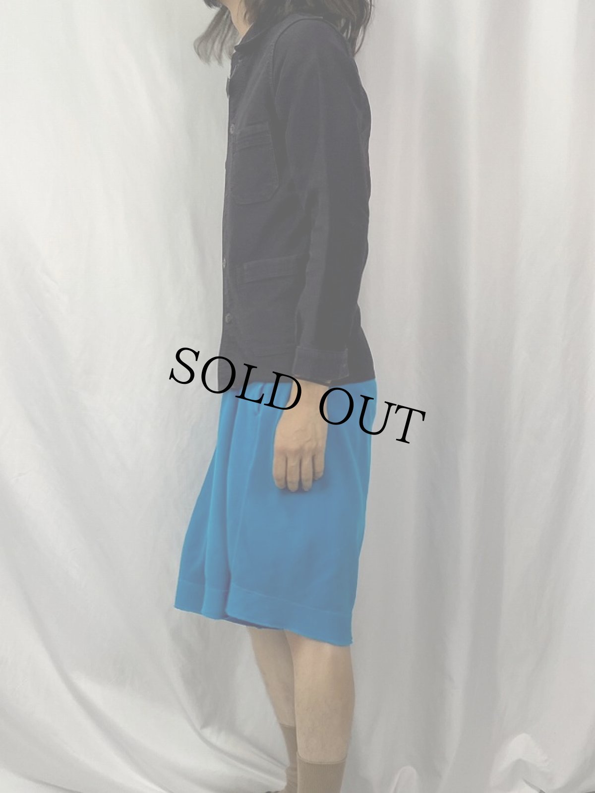 画像3: 60's Le LABOUREUR ブラックモールスキン ワークジャケット (3)