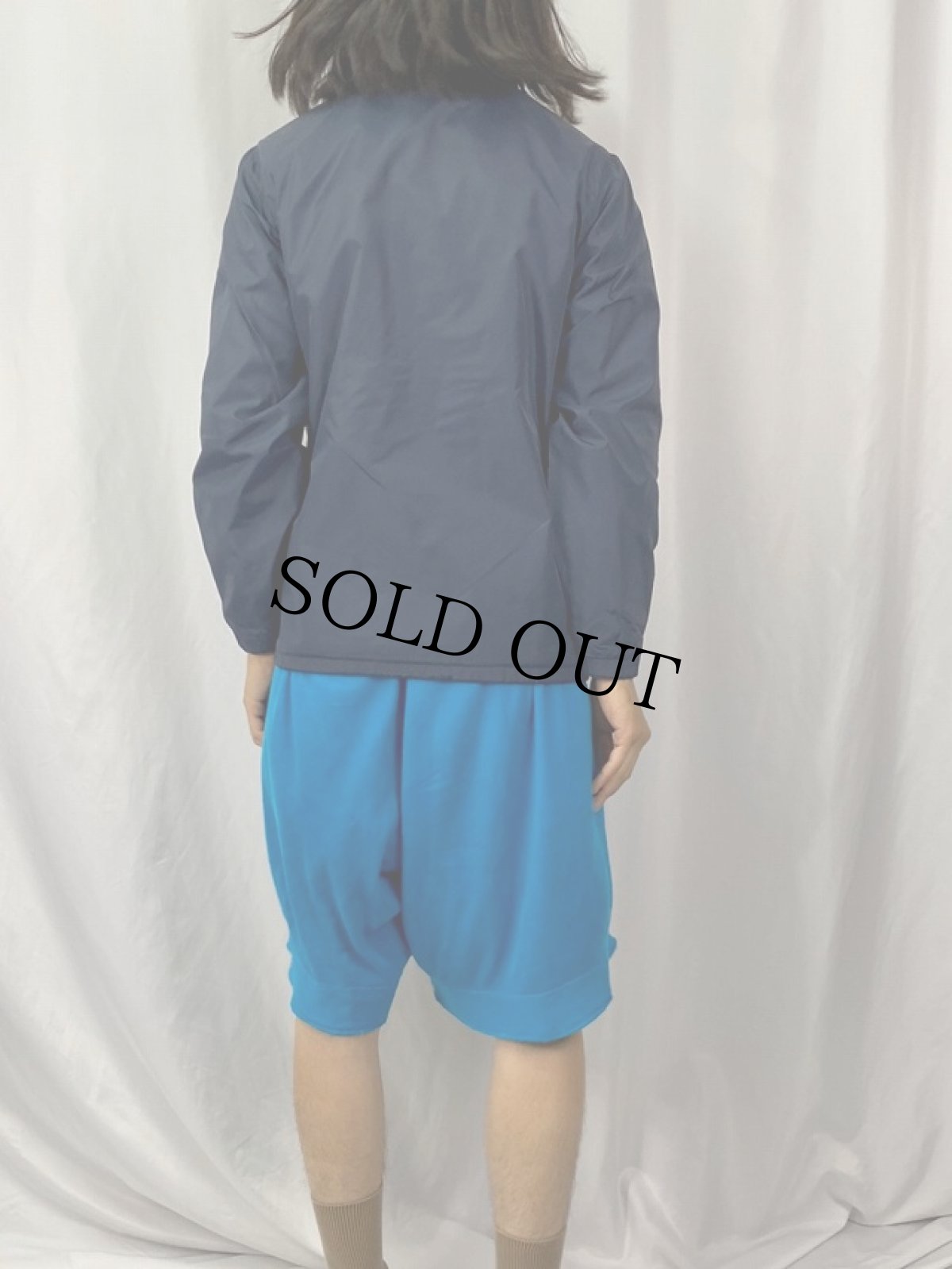 画像4: 80's L.L.Bean チンスト付き ナイロンコーチジャケット NAVY (4)