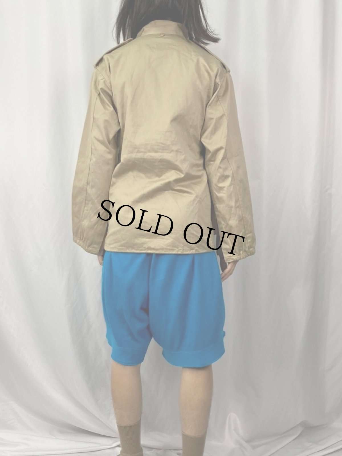 画像4: 80's FRENCH ARMY パラシュートジャケット 民間品 ベージュ (4)