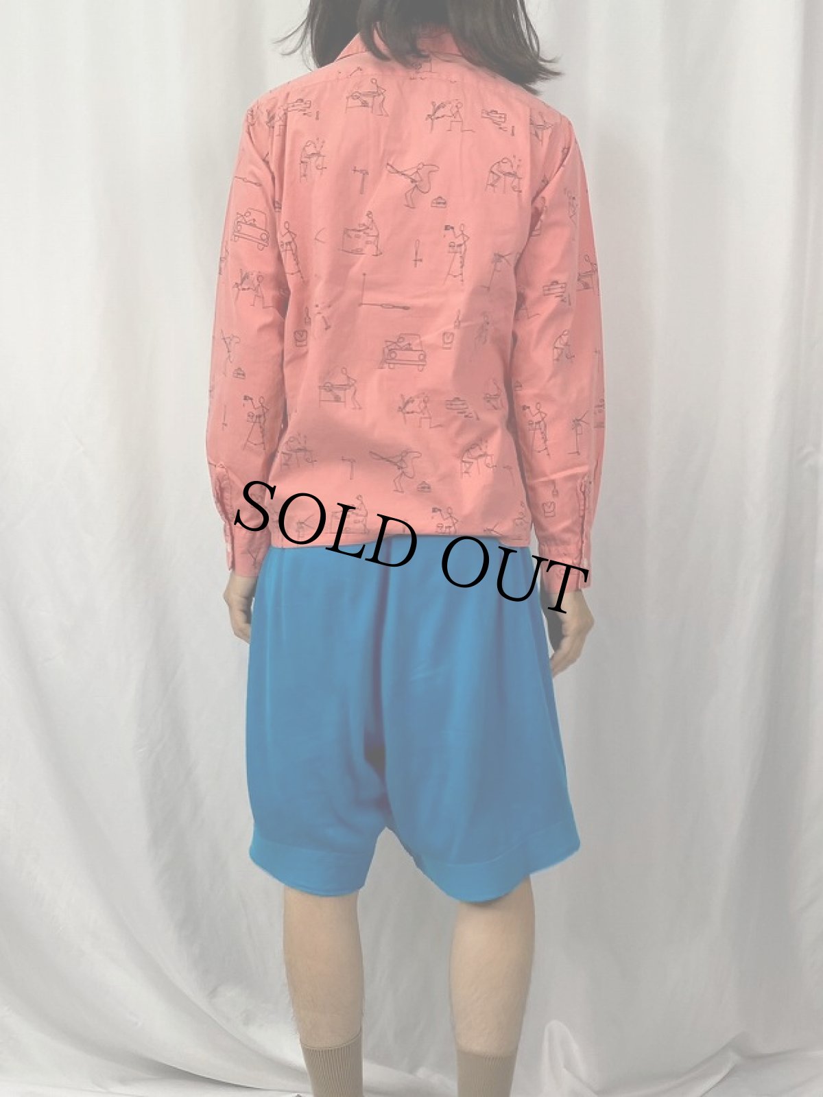 画像4: 60's Gentlemen Jr. 総柄オープンカラーシャツ (4)