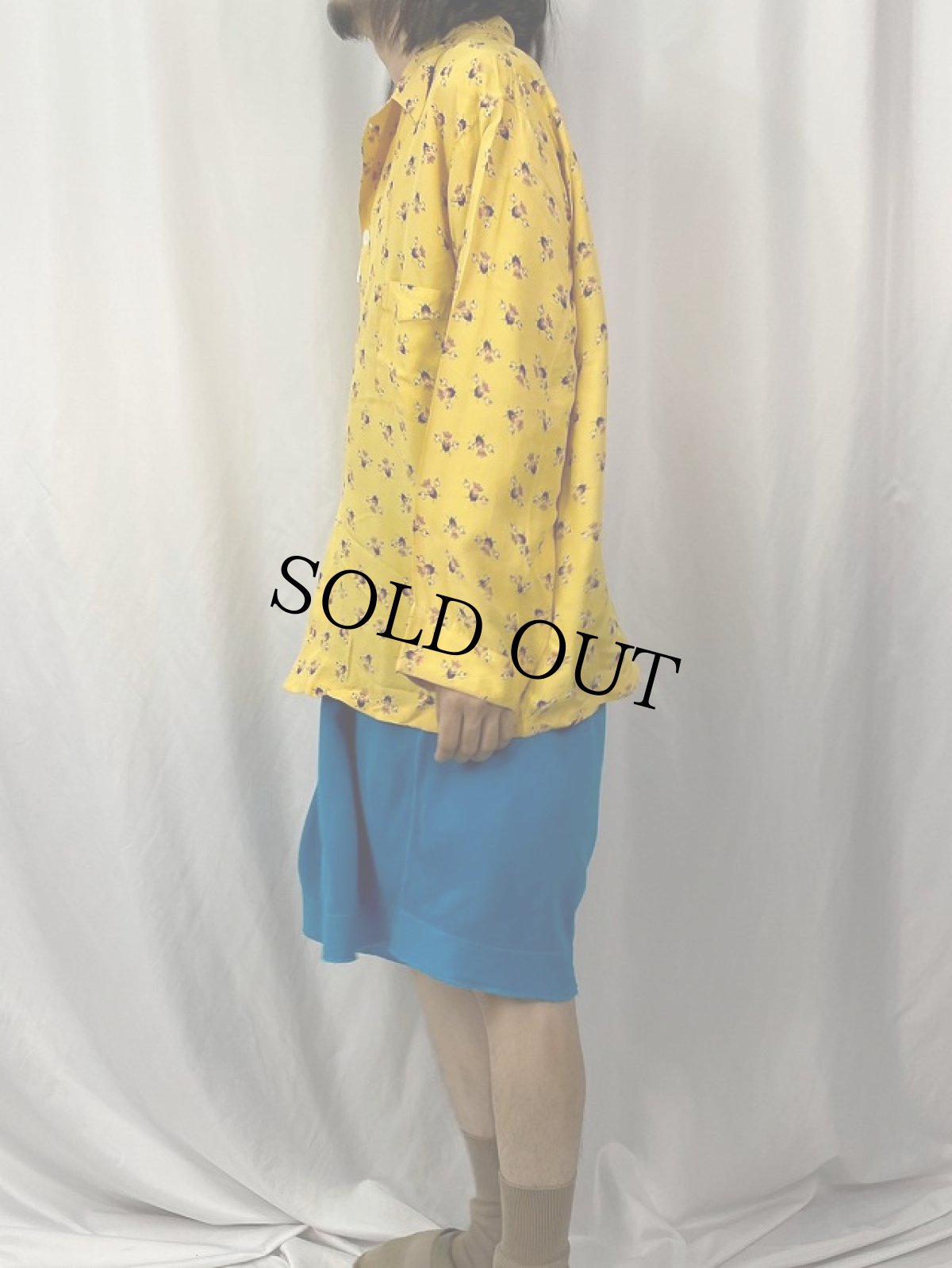 画像3: 60's KNOThe 総柄 レーヨンオープンカラーシャツ (3)