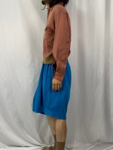 画像3: 50's Glen Park レーヨンギャバ プルオーバーシャツ L (3)