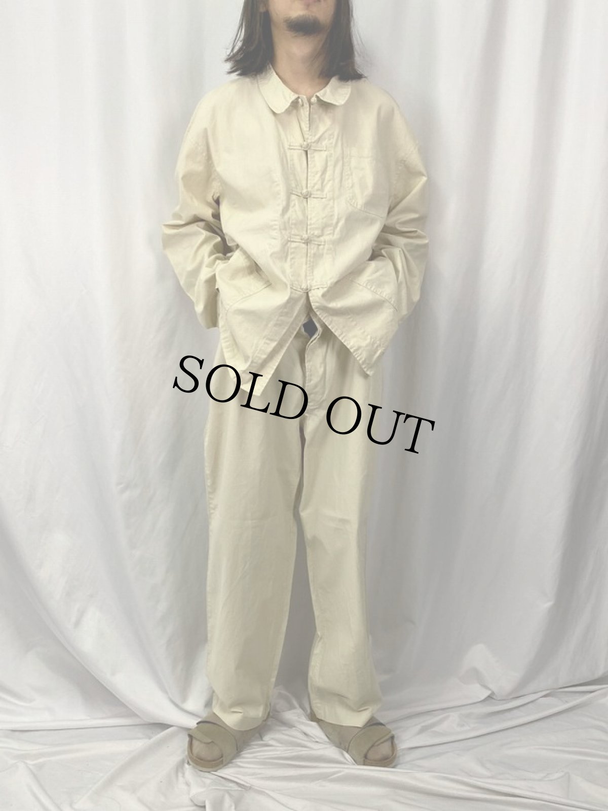 画像2: フレンチチャイナジャケット/パンツ SETUP SIZE62 (2)