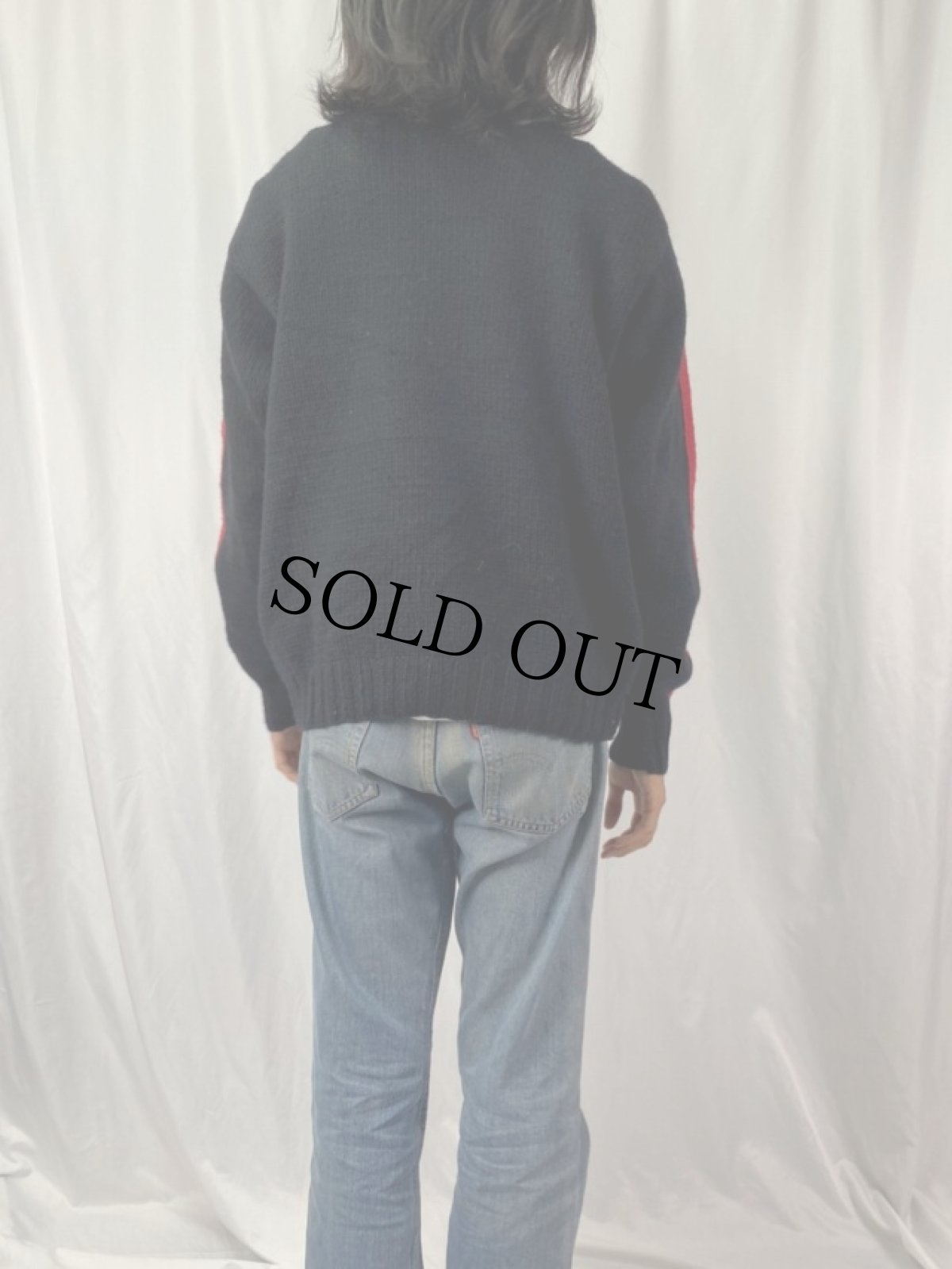 画像4: 90's POLO SPORT Ralph Lauren “ARCTIC CHALLENGE” ロゴパッチ付き ハイネック ニットセーター (4)