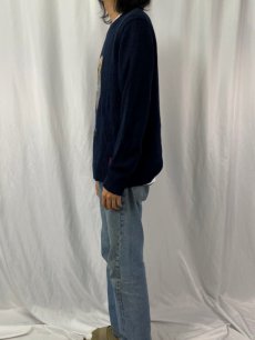 画像3: POLO Ralph Lauren ポロベア コットン×リネンニットセーター L NAVY (3)