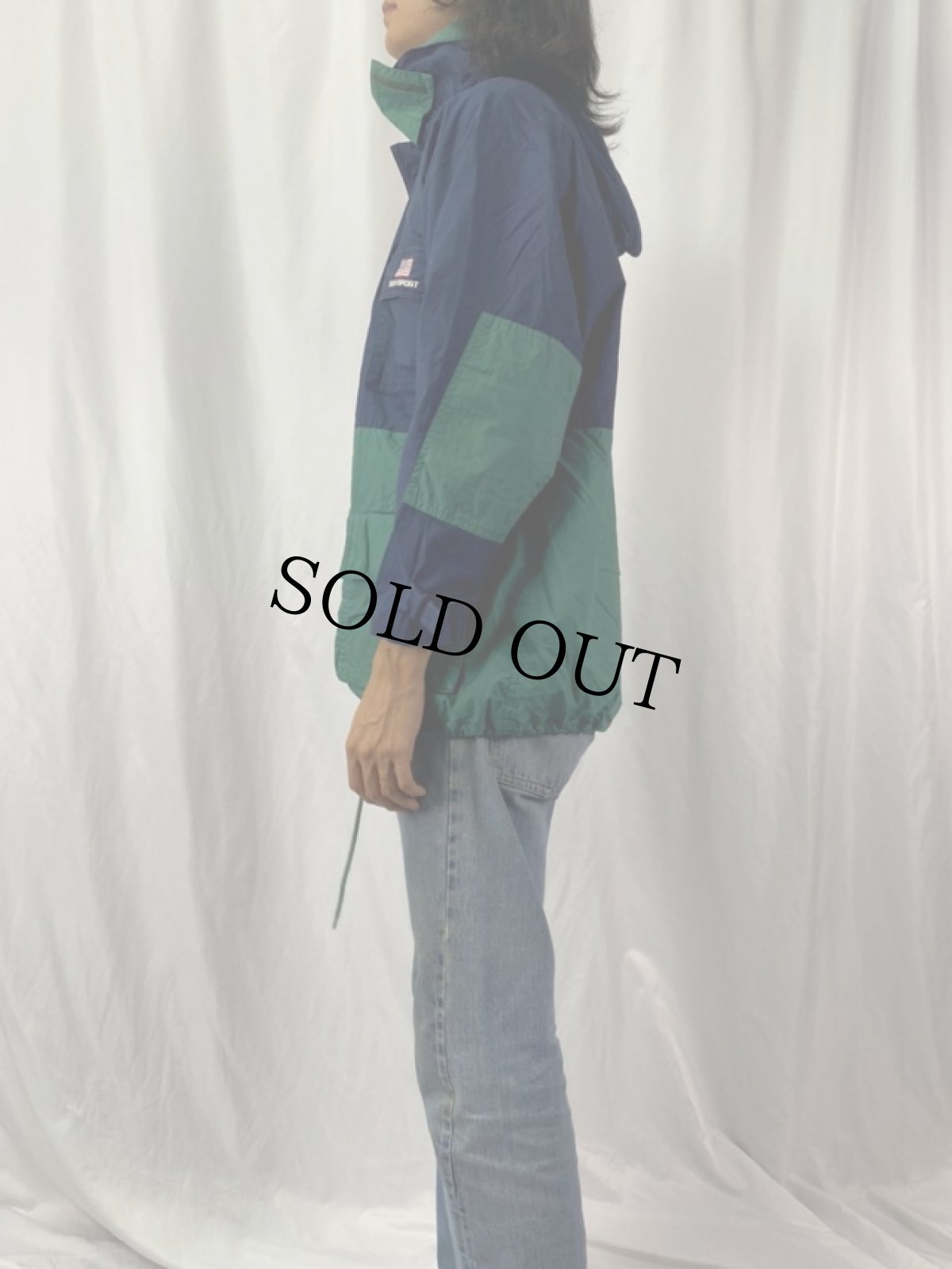 画像3: 90's POLO SPORT Ralph Lauren コットンマウンテンパーカー L (3)