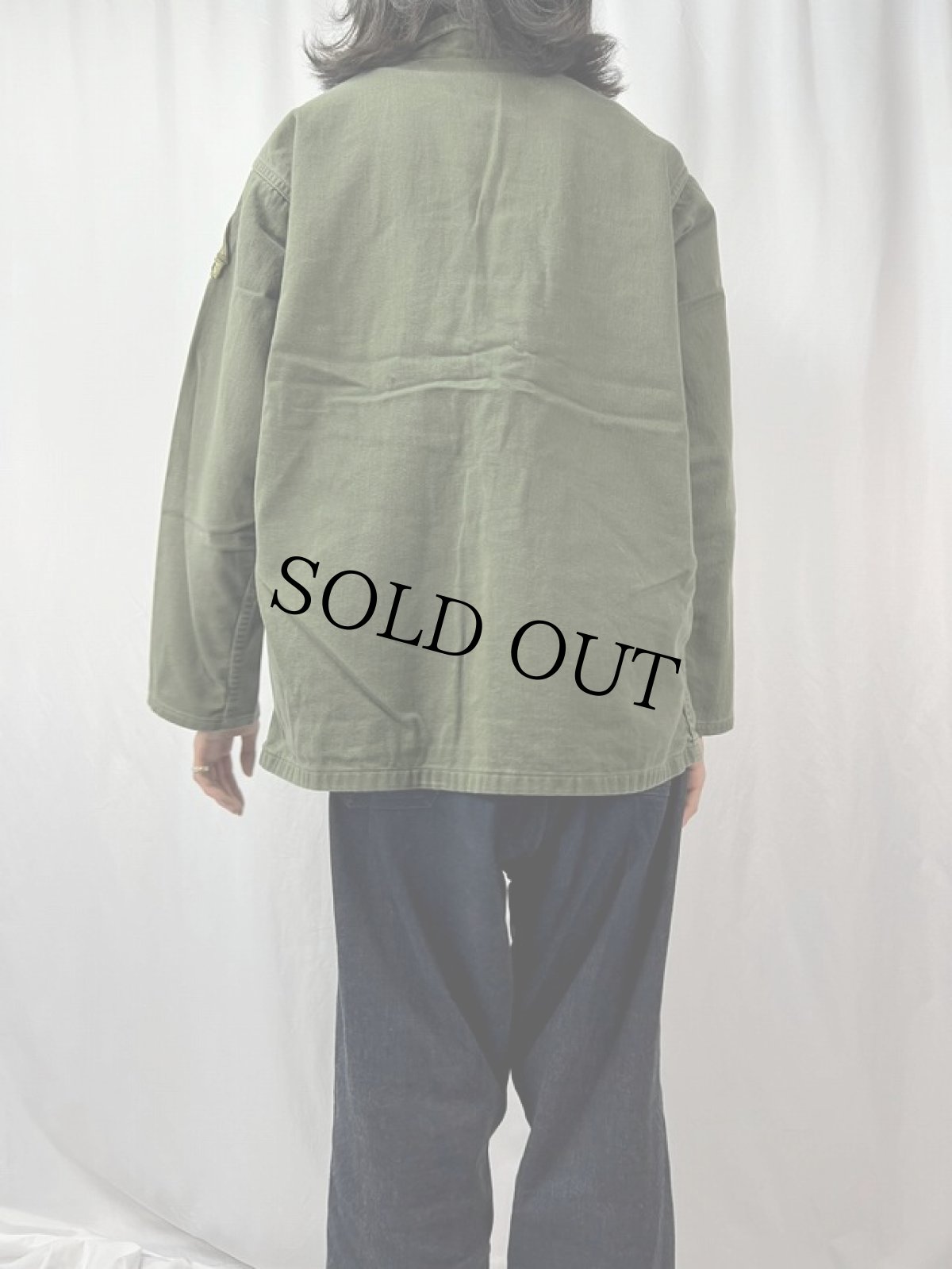 画像4: 60's U.S.ARMY パッチ付き ユーティリティシャツ 3rd (4)