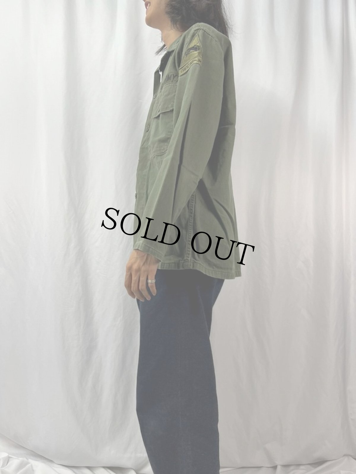 画像3: 60's U.S.ARMY パッチ付き ユーティリティシャツ 3rd (3)