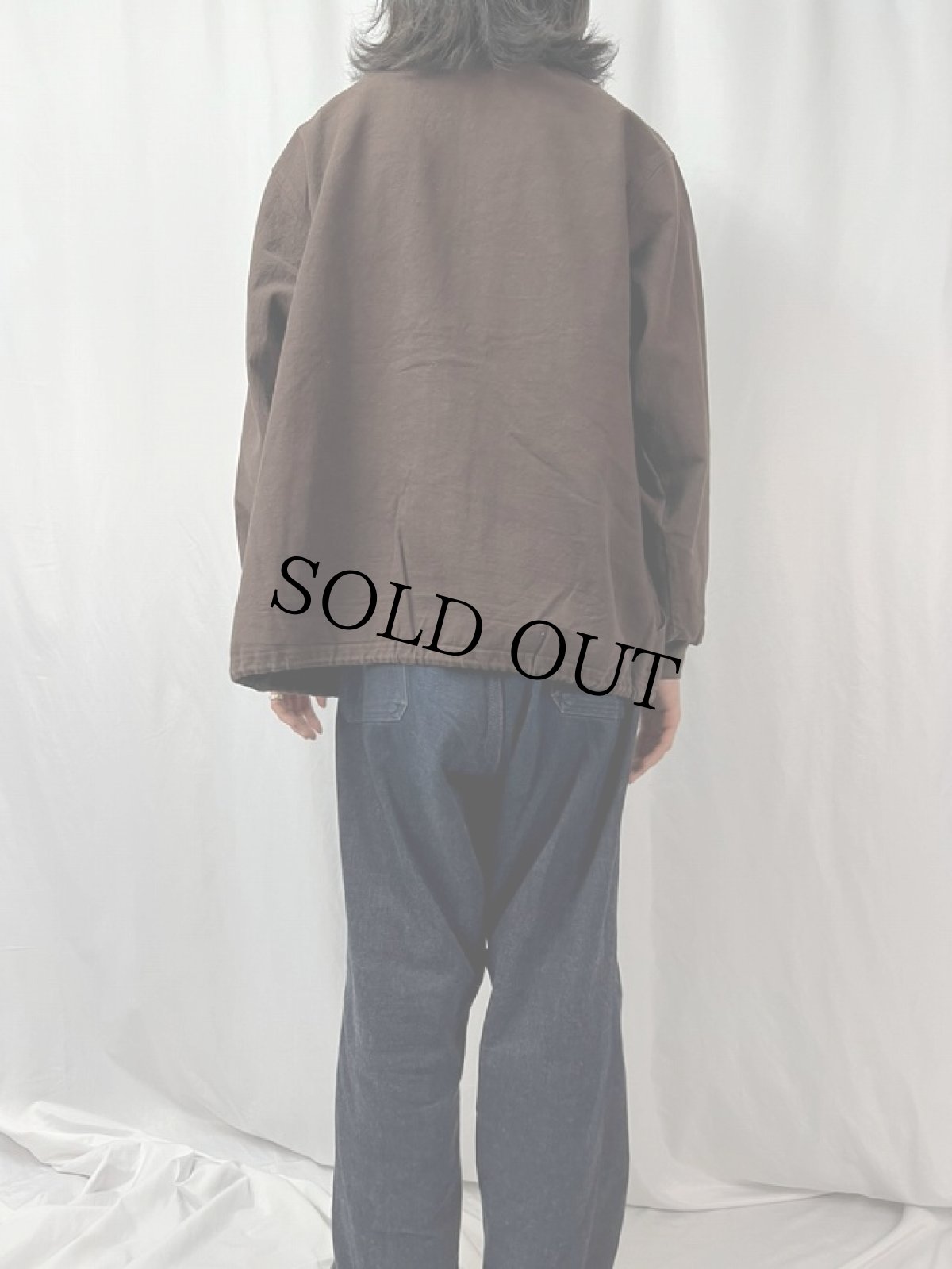 画像4: EZZE WEAR CANADA製 コットンジップジャケット XL (4)