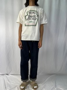 画像2: 90's HEINZ TOMATO KETCHUP 食品メーカーTシャツ L (2)