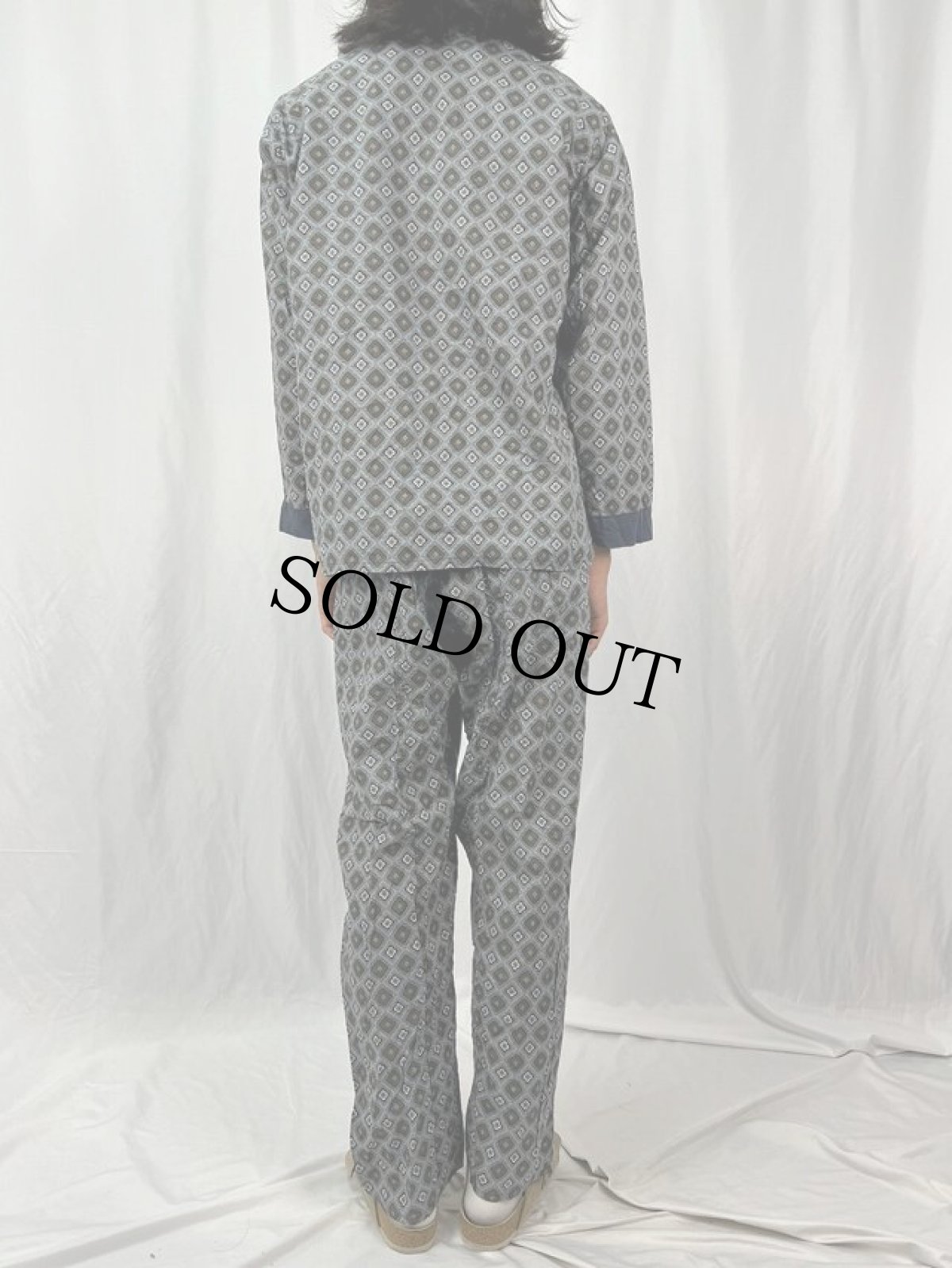 画像4: 60〜70's SPIEGEL 総柄 コットンパジャマシャツ & パンツ SETUP (4)