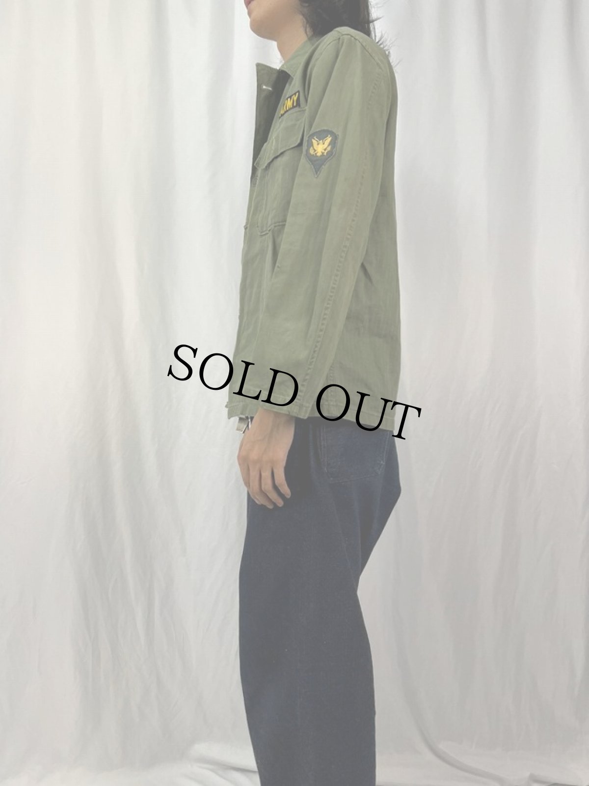 画像3: 40's U.S.ARMY 13スター M-43 HBTジャケット S (3)