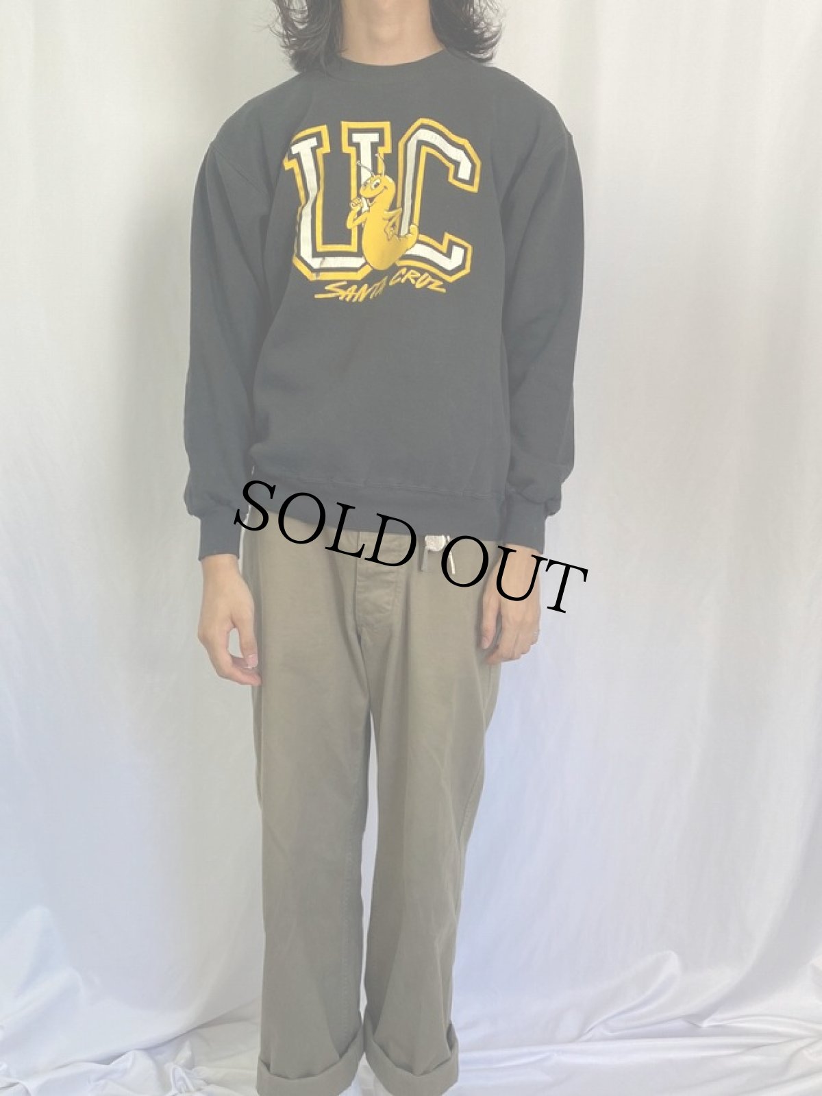 画像2: 90's UC SANTA CRUZ USA製 キャラクタースウェット  L (2)