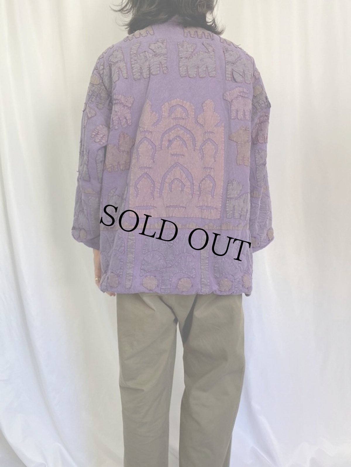 画像4: 80〜90's アニマル柄 パッチワーク ジャケット ONESIZE (4)