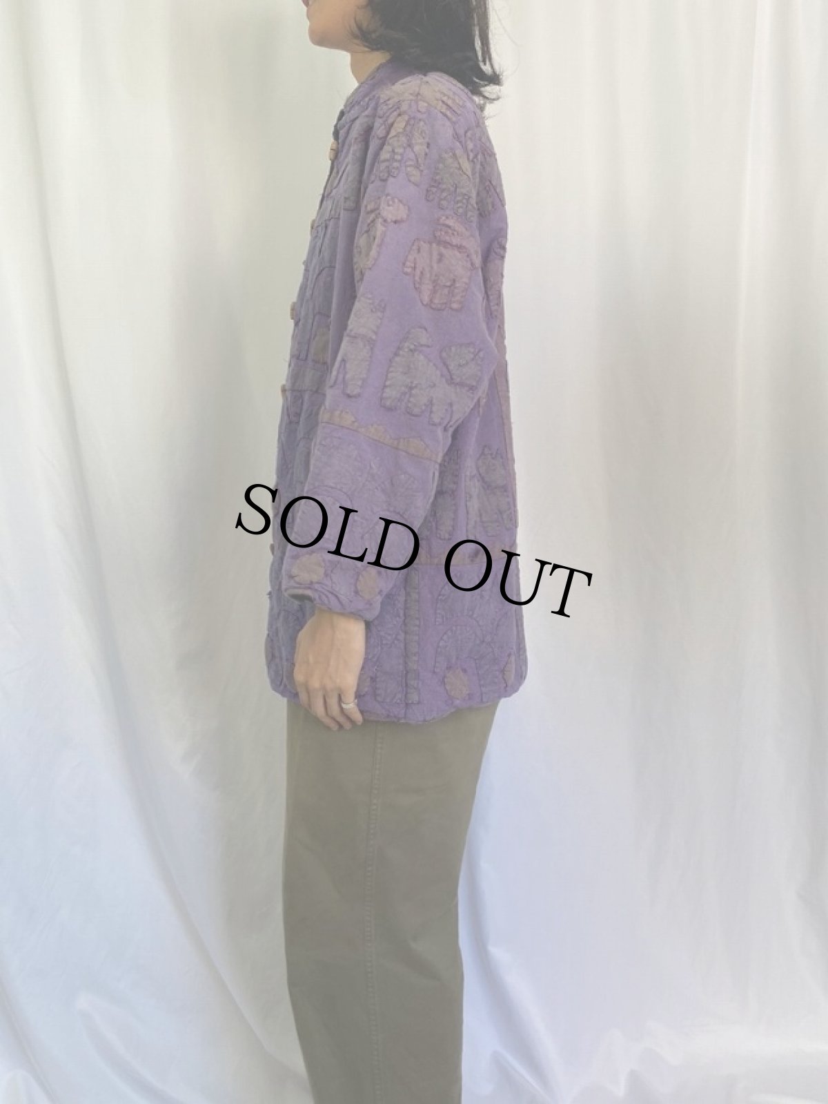 画像3: 80〜90's アニマル柄 パッチワーク ジャケット ONESIZE (3)