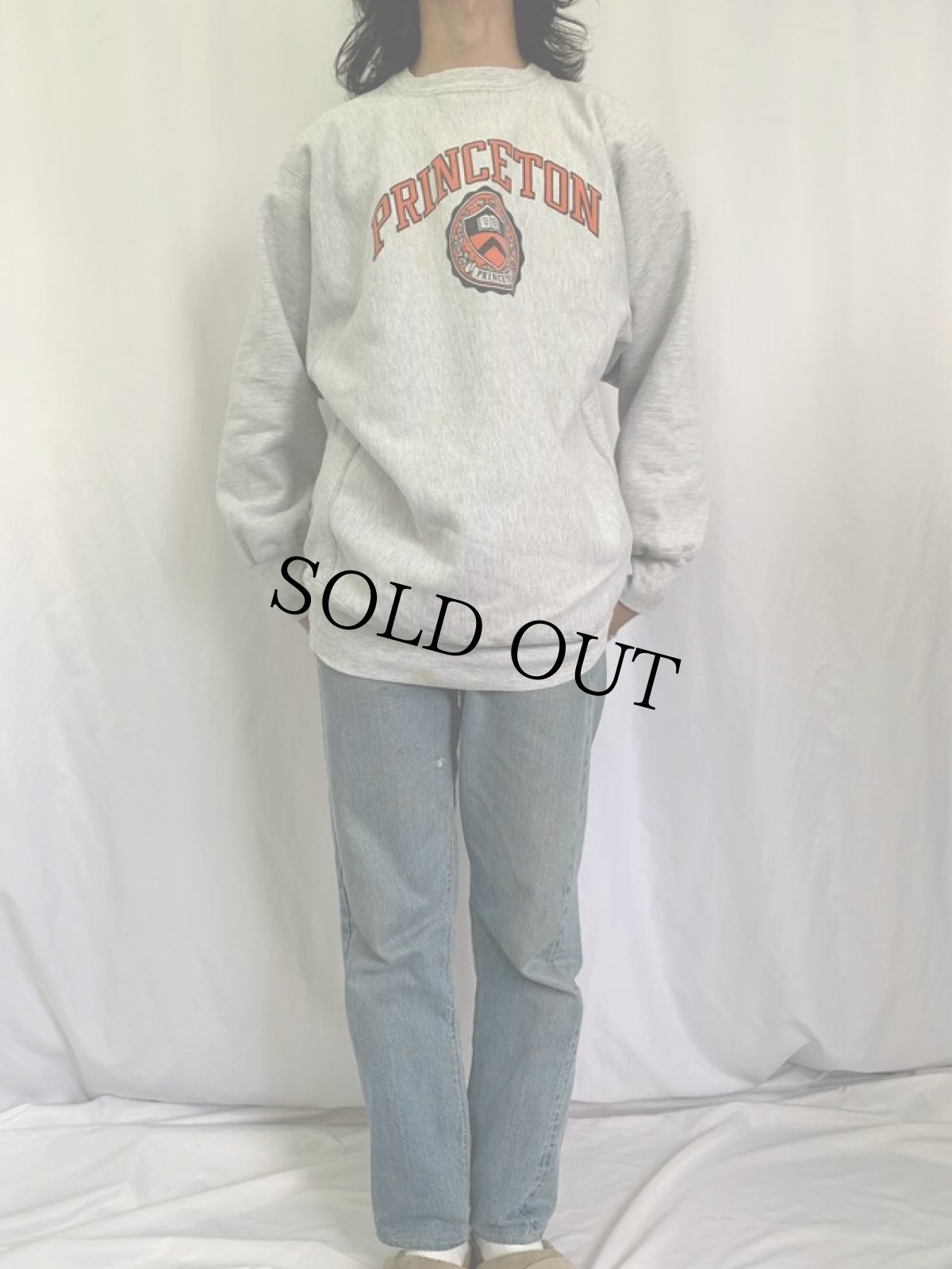 画像2: 80's Champion REVERSE WEAVE USA製 トリコタグ "PRINCETON" XXL (2)