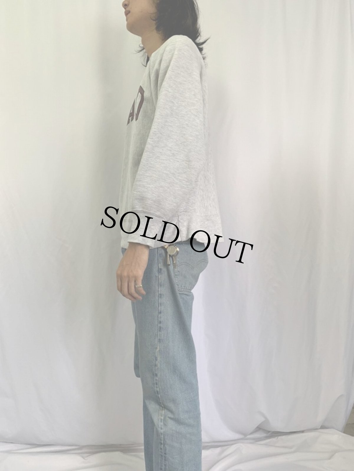 画像3: 80's Champion REVERSE WEAVE USA製 トリコタグ "HARVARD" L (3)