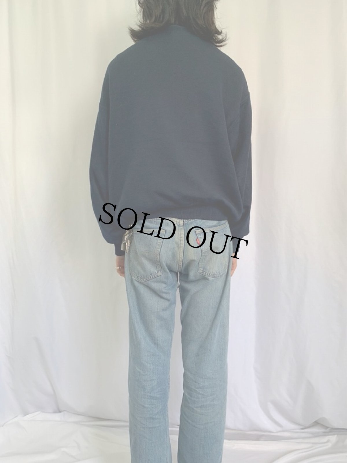 画像4: BAILEYS ITALY製 ニットジップジャケット S (4)