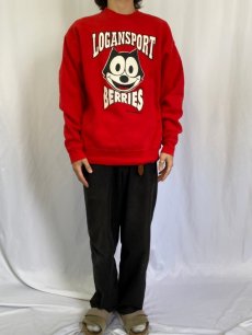 画像2: 90's FELIX USA製 "LOGANSPORT BERRIES" キャラクタースウェット XL (2)