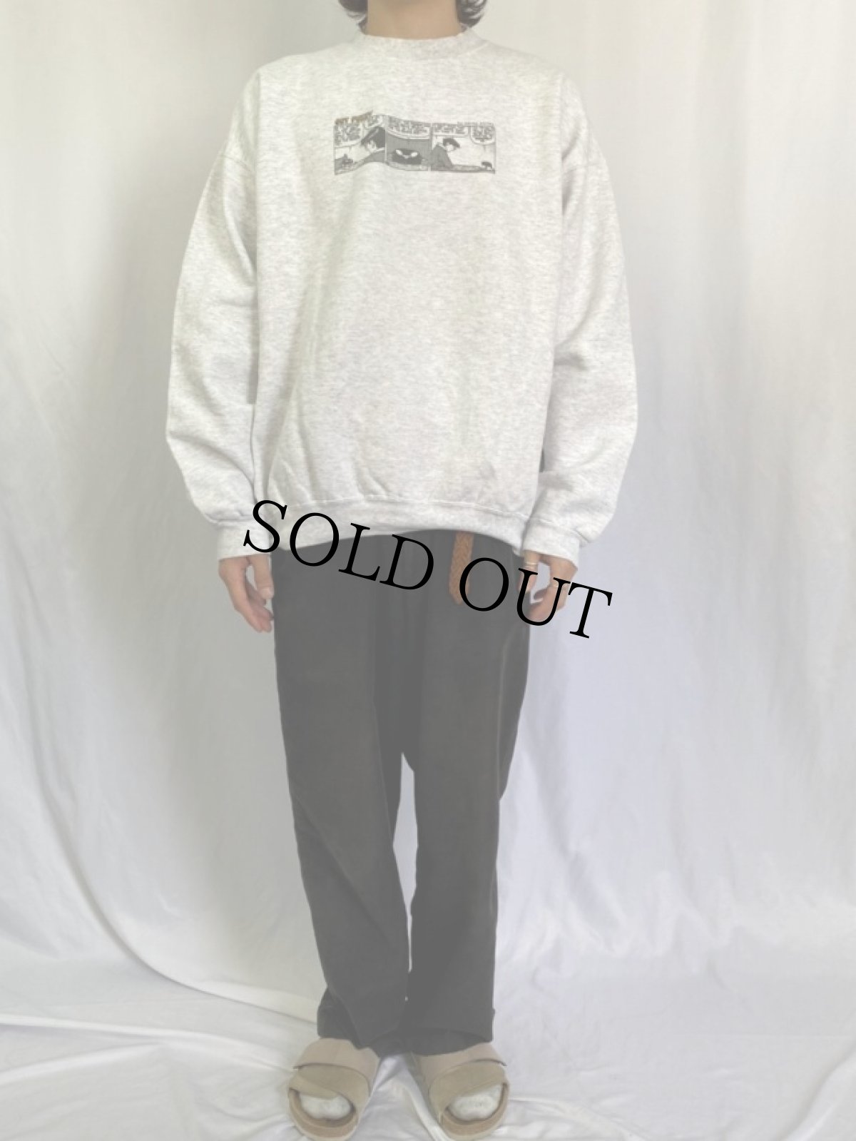 画像2: GET FUZZY コミックプリントスウェット L (2)