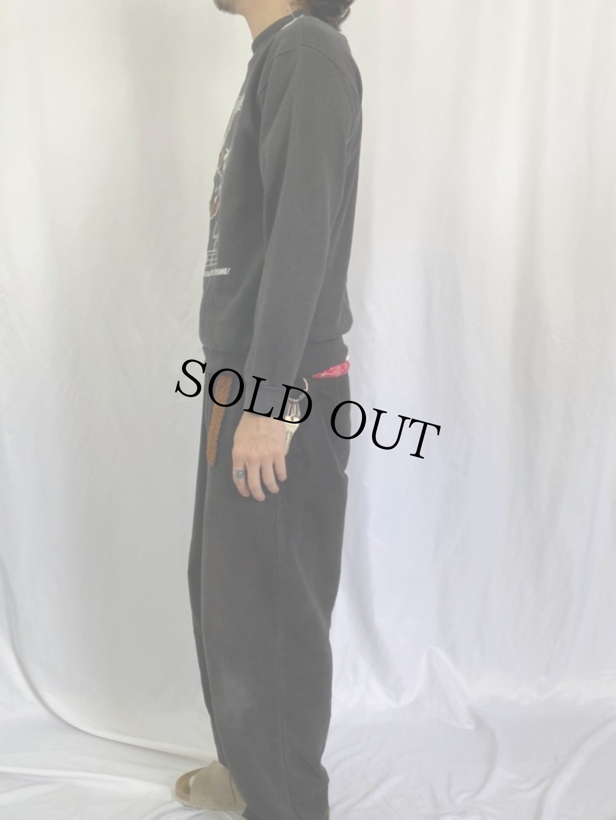 画像3: 90's THE SIMPSONS "Raiders" USA製 パロディ キャラクタースウェット M (3)