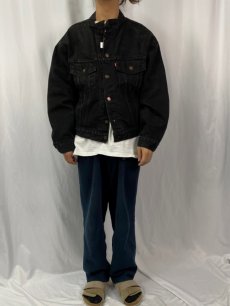 画像2: 90's〜 Levi's 70598-4159 ブラックデニムジャケット M (2)