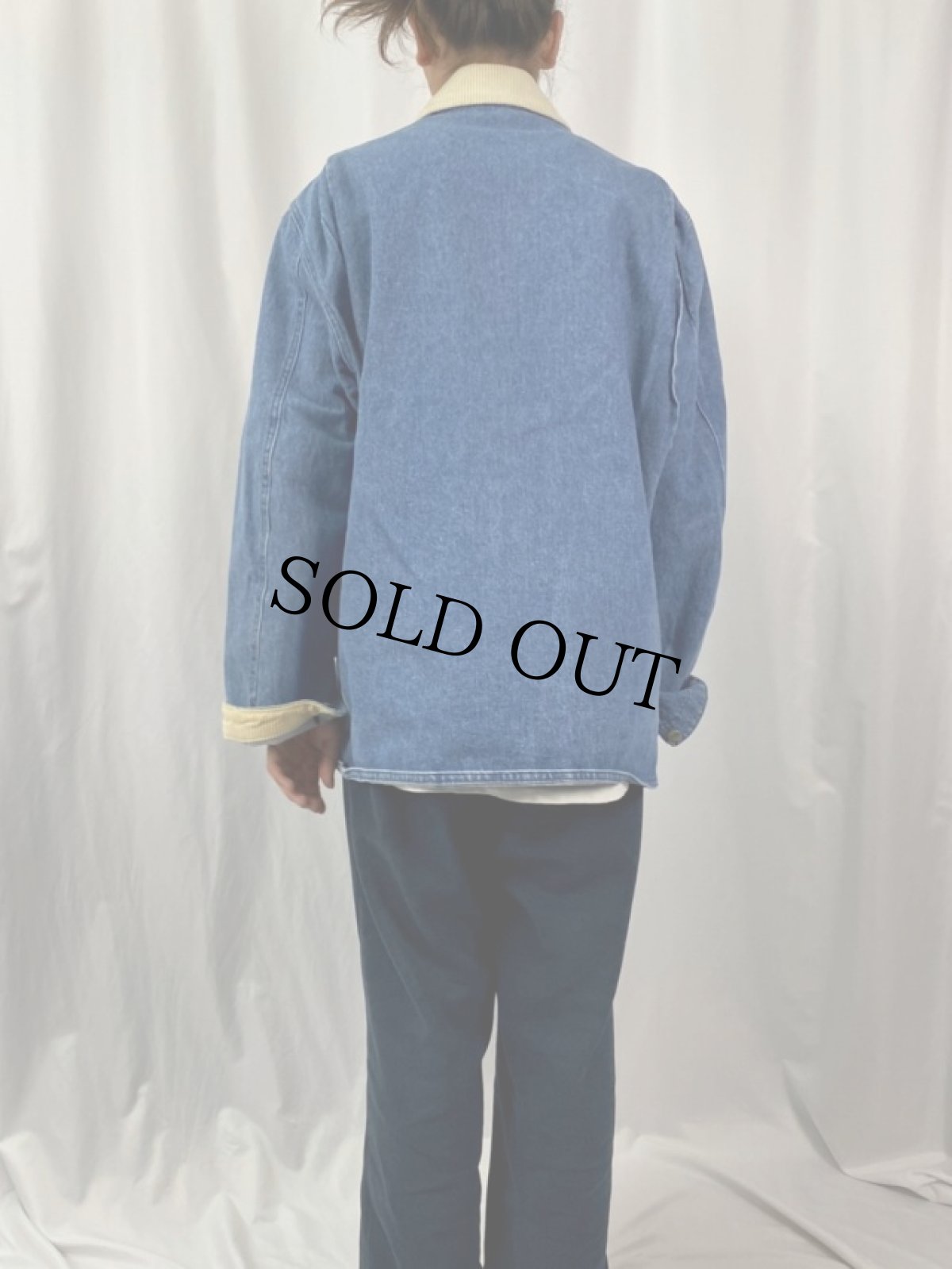 画像4: 80's L.L.Bean デニムハンティングジャケット M (4)