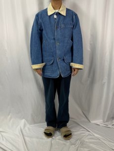 画像2: 80's L.L.Bean デニムハンティングジャケット M (2)