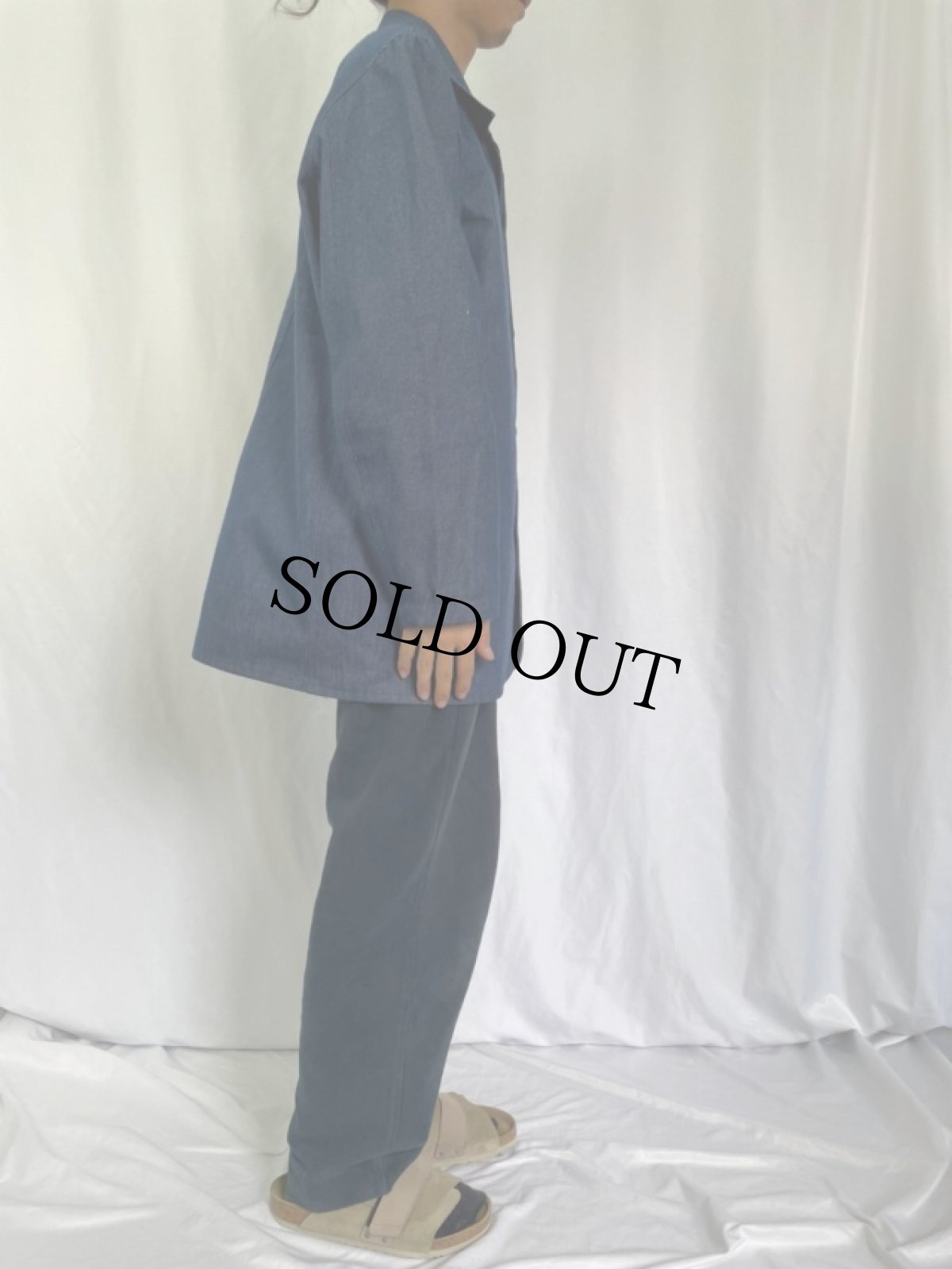 画像3: デニムオープンカラージャケット (3)