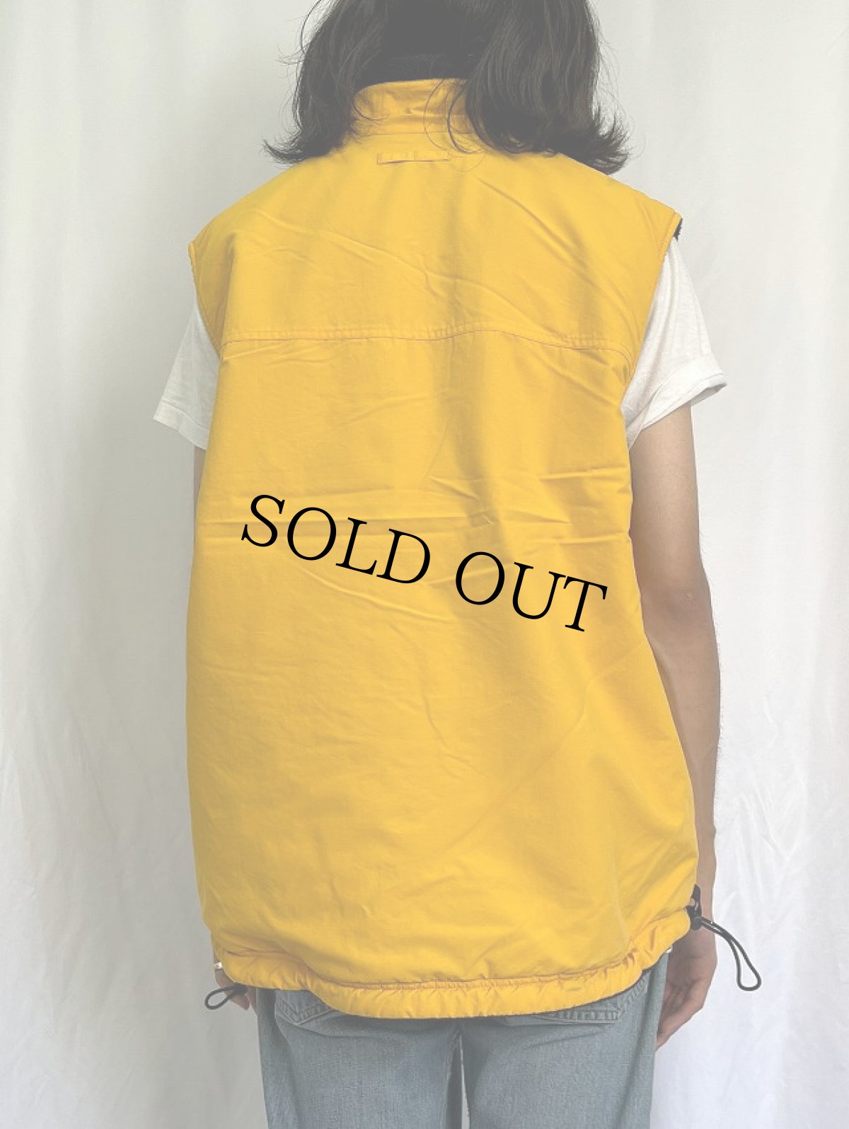 画像5: 90's〜 ABERCROMBIE＆FITCH ナイロン×フリース リバーシブルジップベスト L (5)