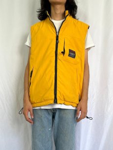 画像3: 90's〜 ABERCROMBIE＆FITCH ナイロン×フリース リバーシブルジップベスト L (3)