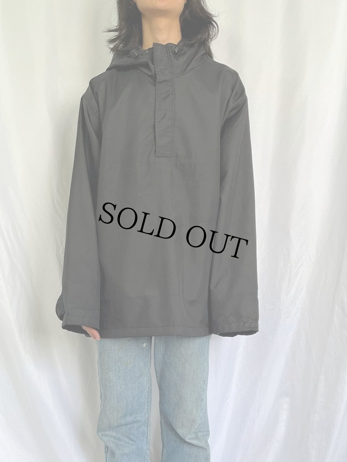 画像2: 〜00's Calvin Klein Jeans ナイロンアノラックパーカー XL (2)