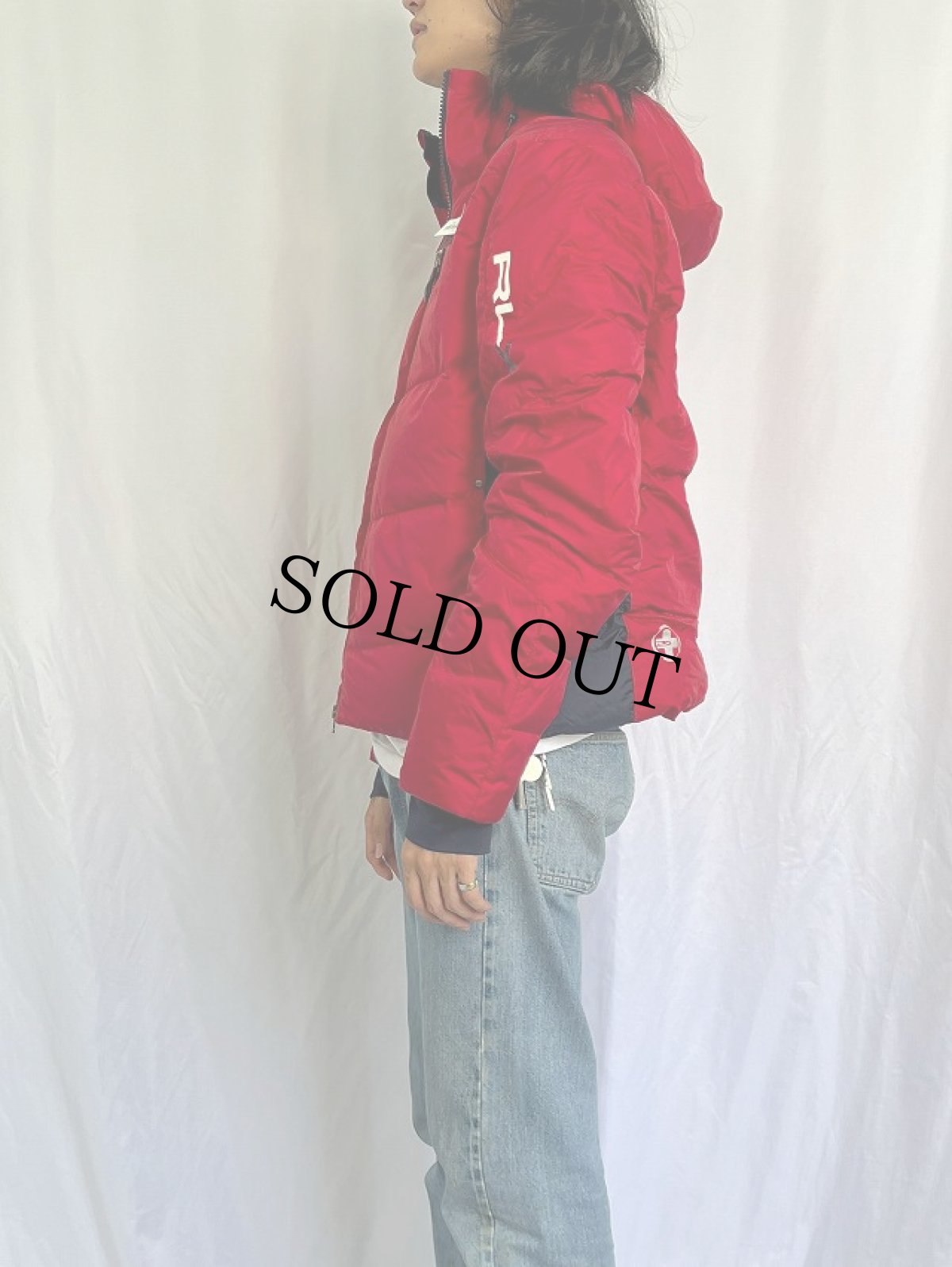 画像3: RLX Ralph Lauren ロゴプリント ナイロンダウンジャケット L (3)