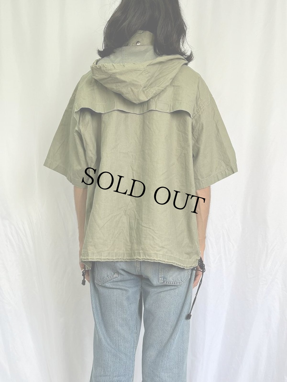 画像4: NORTH PEAK 半袖 オイルドアノラックパーカー XL (4)