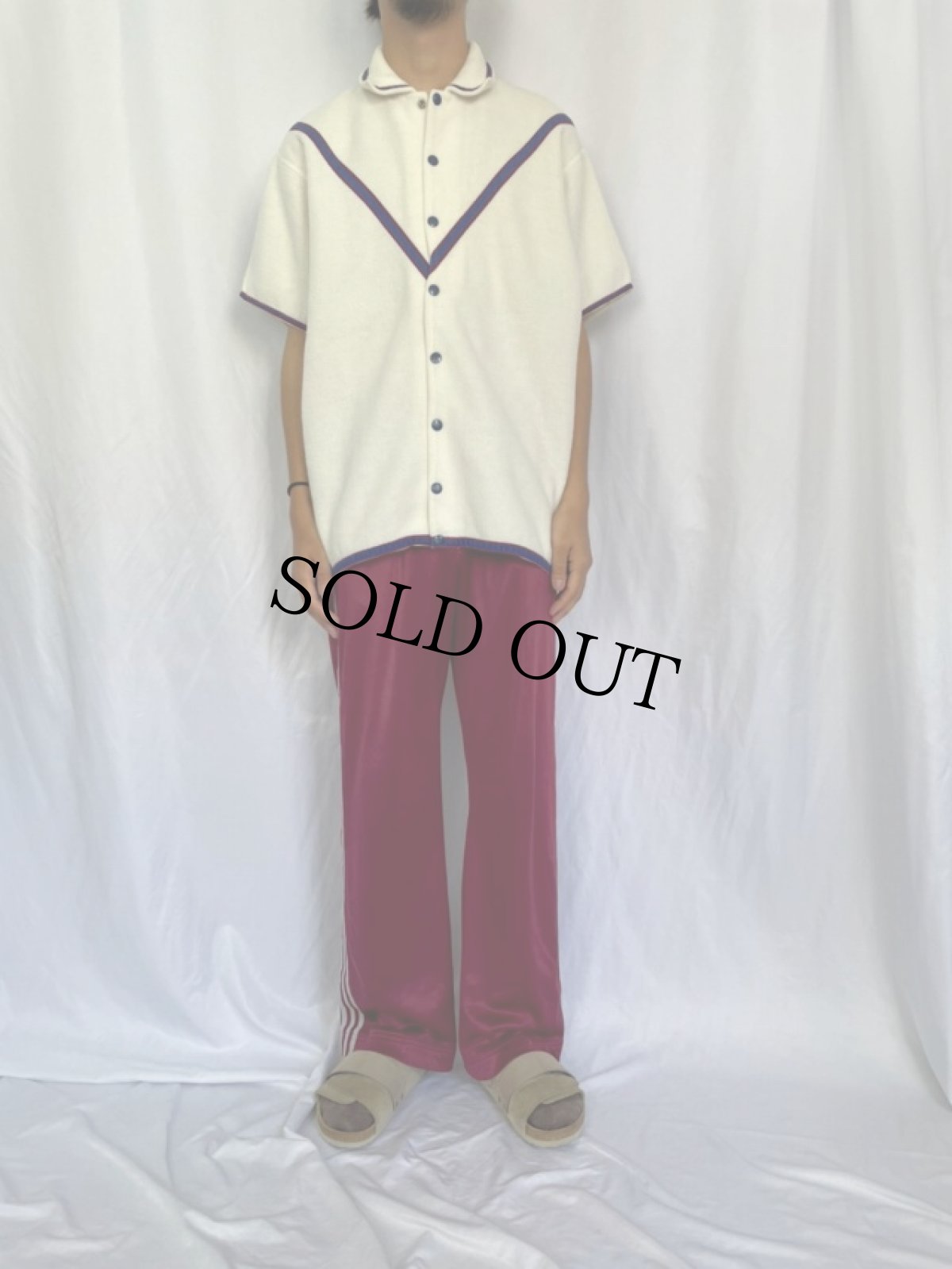 画像3: 50's ATHLETIC SUPPLY 半袖スタジャン 44 (3)