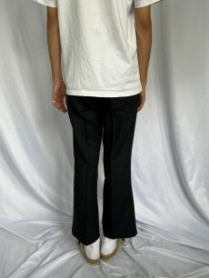 画像4: 60〜70's KORATRON フレアスラックス フラッシャー付きDEADSTOCK W31 BLACK (4)