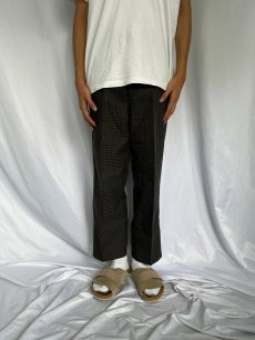 画像2: 60's Lee "Leesures" USA製 チェック柄スラックス フラッシャー付きDEADSTOCK W31 (2)