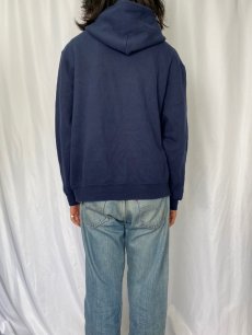 画像4: 90's SOFEE "NAVY" スウェットジップパーカー XL (4)