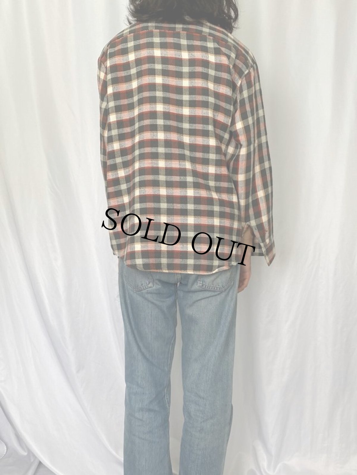 画像4: 70's JCPenney BIGMAC チェック柄 ヘビーネルシャツ XL (4)