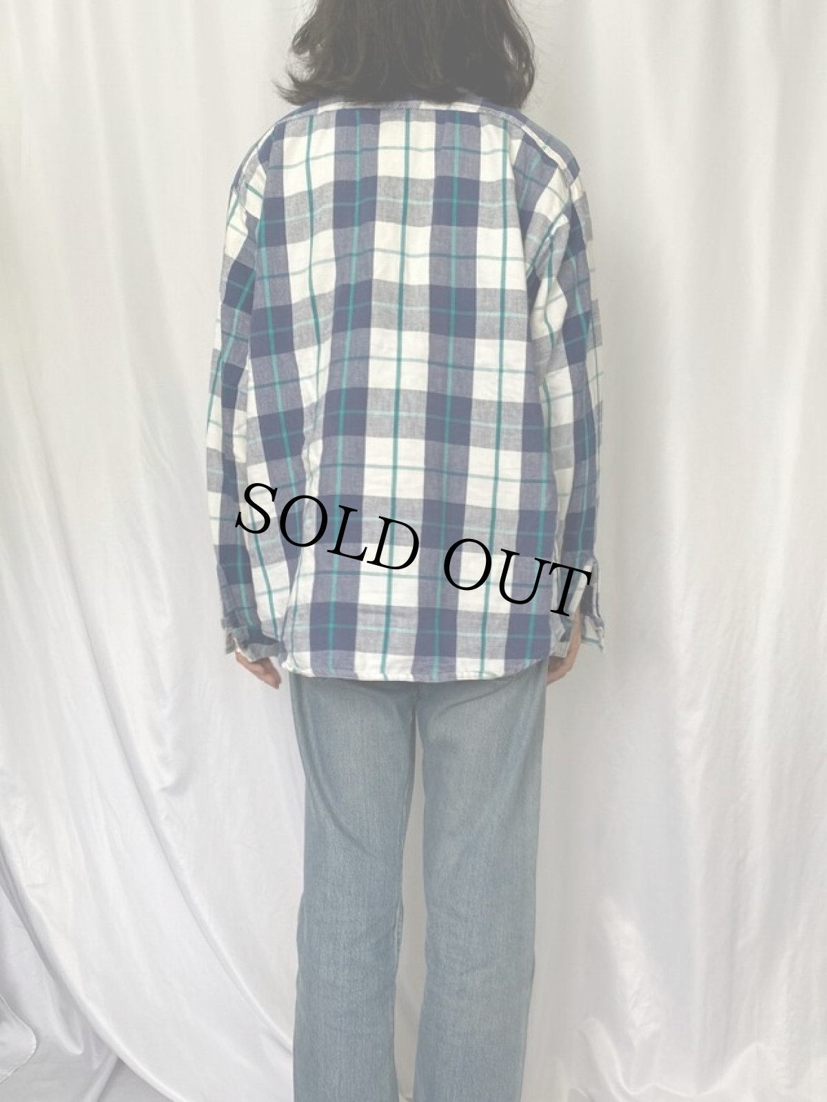 画像4: 70〜80's FIVE BROTHER USA製 チェック柄 ヘビーネルシャツ XL (4)