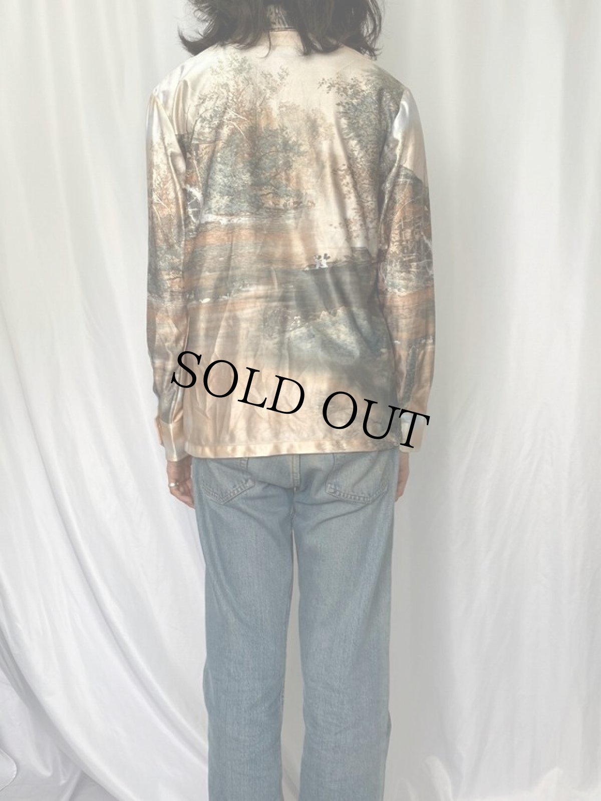 画像5: 70's KENNINGTON "隠れミッキー" 総柄 オープンカラーシャツ L (5)